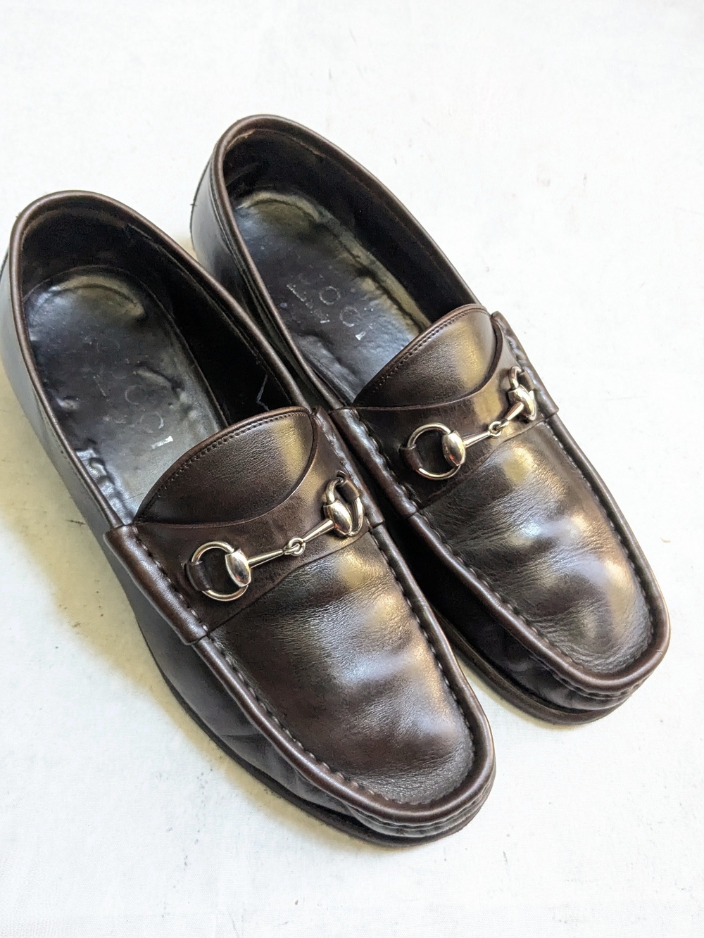 Men's Brown Leather Bit Loafers